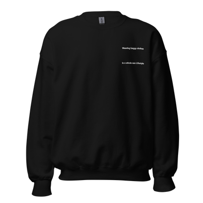 whole ass lifestyle crewneck sweatshirt