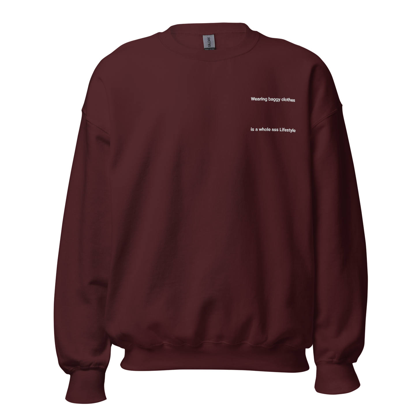 whole ass lifestyle crewneck sweatshirt