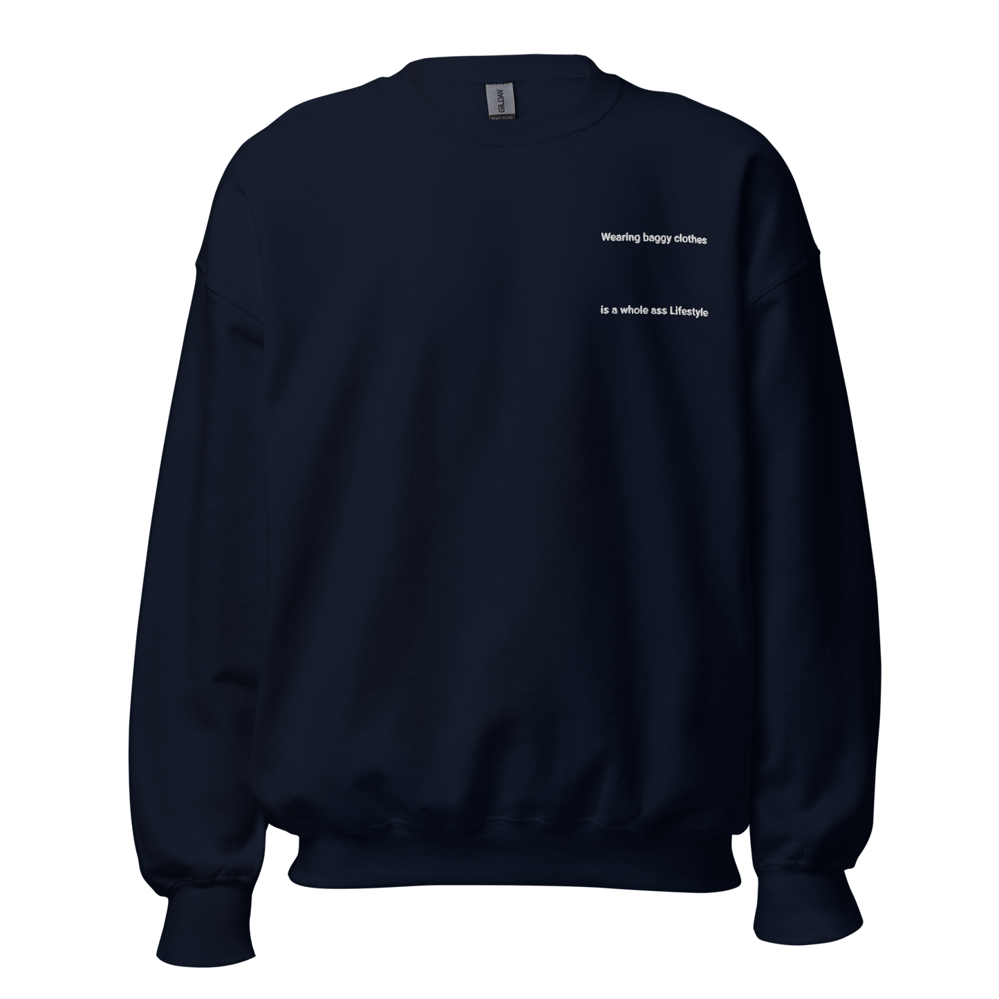 whole ass lifestyle crewneck sweatshirt